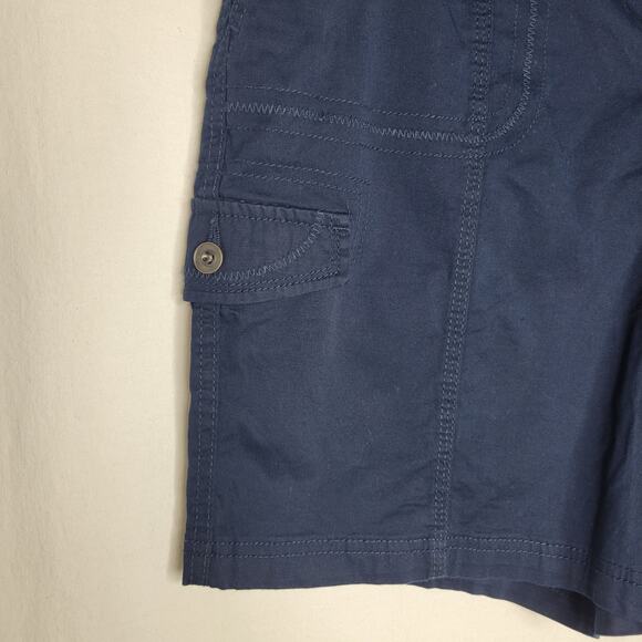 Style & Co Mid-Rise Comfort-Waist Cargo Shorts Industrial Blue NWT Size 12 - Picture 4 of 7